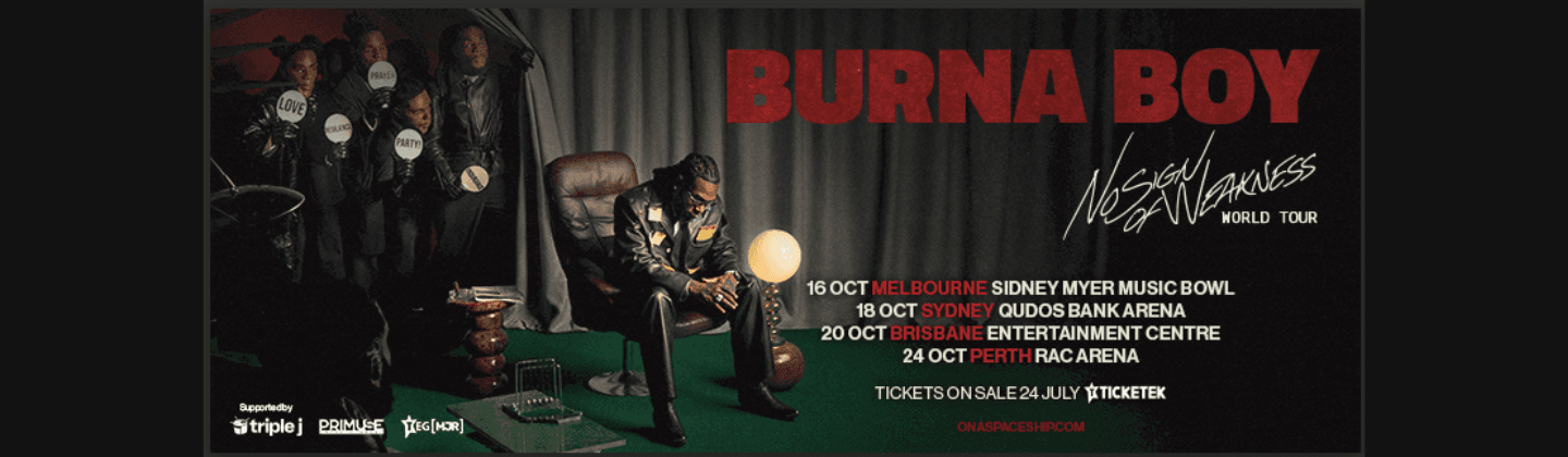 Burna Boy: No Sign of Weakness World Tour - Melbourne